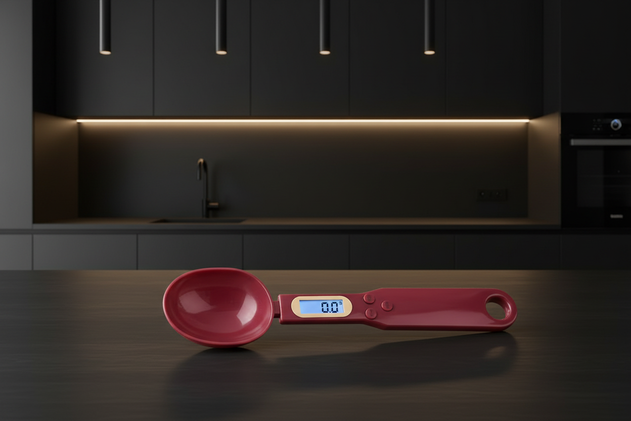Red Spoon Scale Angled